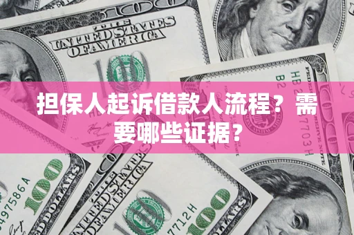 北京担保人起诉借款人流程?需要哪些证据? 北京担保人起诉借款人流程?需要哪些证据?